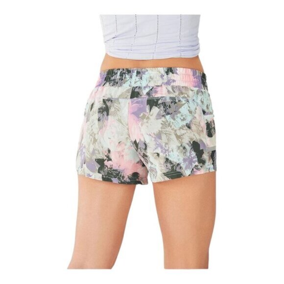 Fabletics 2 in 1 Maggie Floral Pull On Elastic Waist Zip Pockets Shorts US M - Picture 2 of 11